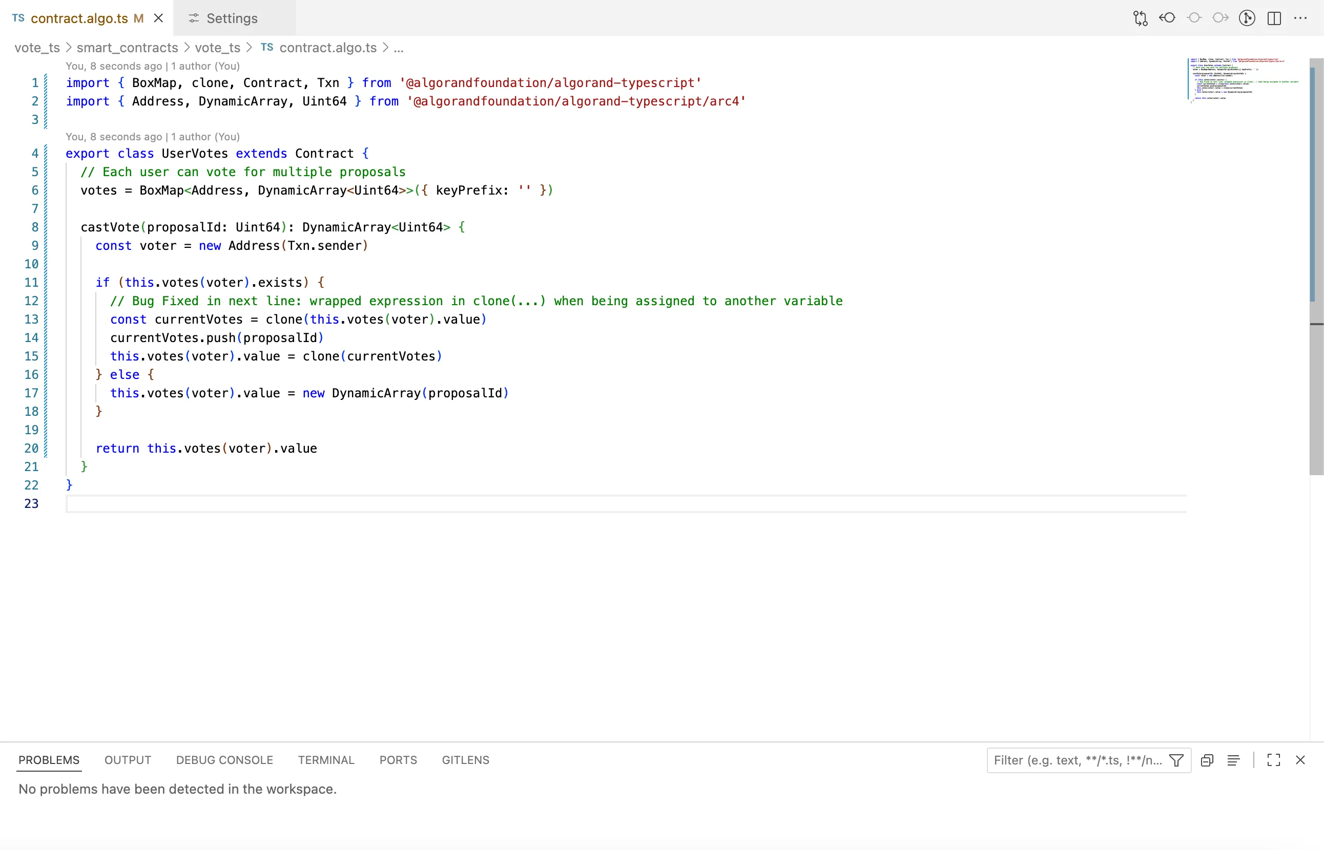 Algokit TypeScript Language Example Code Fixed